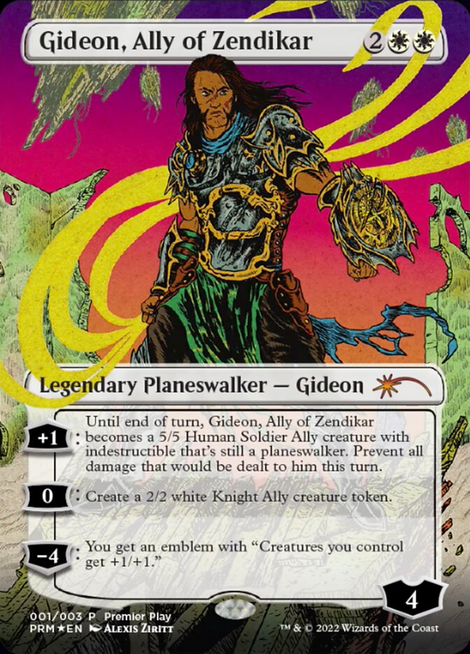 Gideon, Ally of Zendikar (Borderless) [Regional Championship Qualifiers 2022] | Dragon's Lair Comics and Fantasy Houston TX