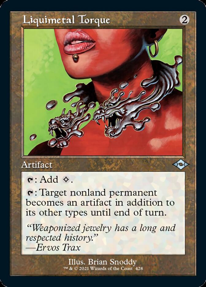 Liquimetal Torque (Retro Foil Etched) [Modern Horizons 2] | Dragon's Lair Comics and Fantasy Houston TX