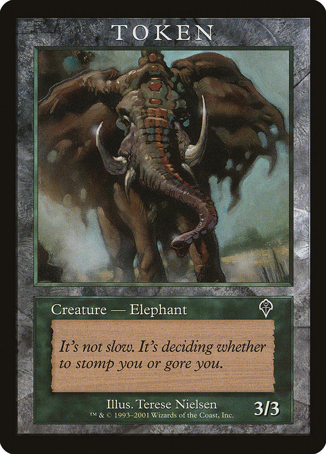 Elephant Token [Magic Player Rewards 2001] | Dragon's Lair Comics and Fantasy Houston TX