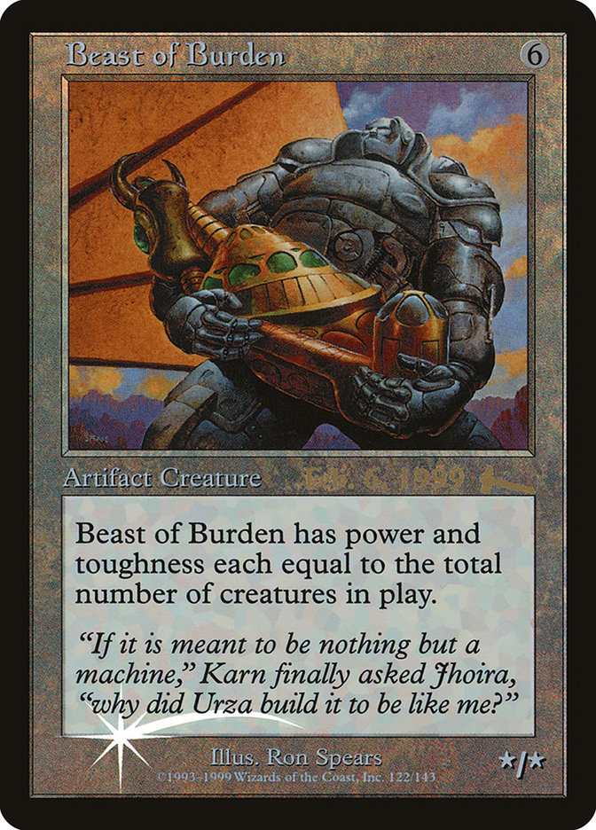 Beast of Burden [Urza's Legacy Promos] | Dragon's Lair Comics and Fantasy Houston TX