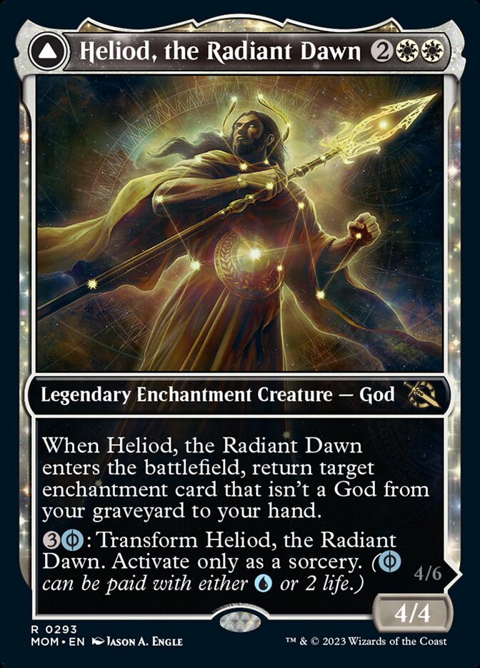 Heliod, the Radiant Dawn // Heliod, the Warped Eclipse (Showcase Planar Booster Fun) [March of the Machine] | Dragon's Lair Comics and Fantasy Houston TX