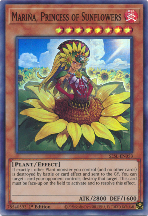 Marina, Princess of Sunflowers [SESL-EN053] Super Rare | Dragon's Lair Comics and Fantasy Houston TX