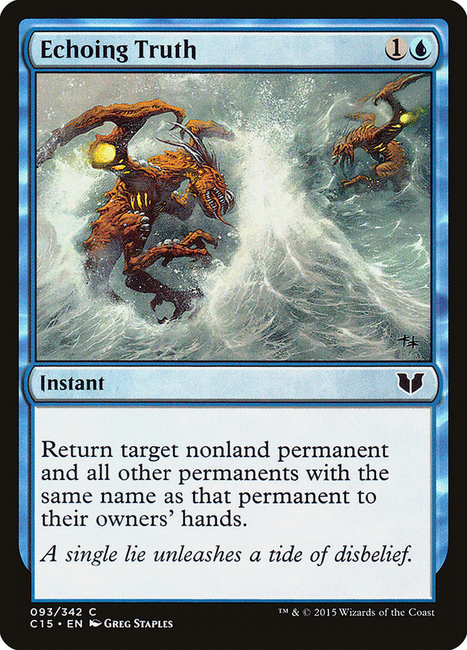 Echoing Truth [Commander 2015] | Dragon's Lair Comics and Fantasy Houston TX