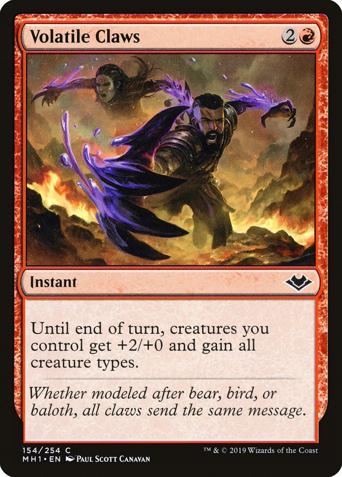 Volatile Claws [Modern Horizons] | Dragon's Lair Comics and Fantasy Houston TX
