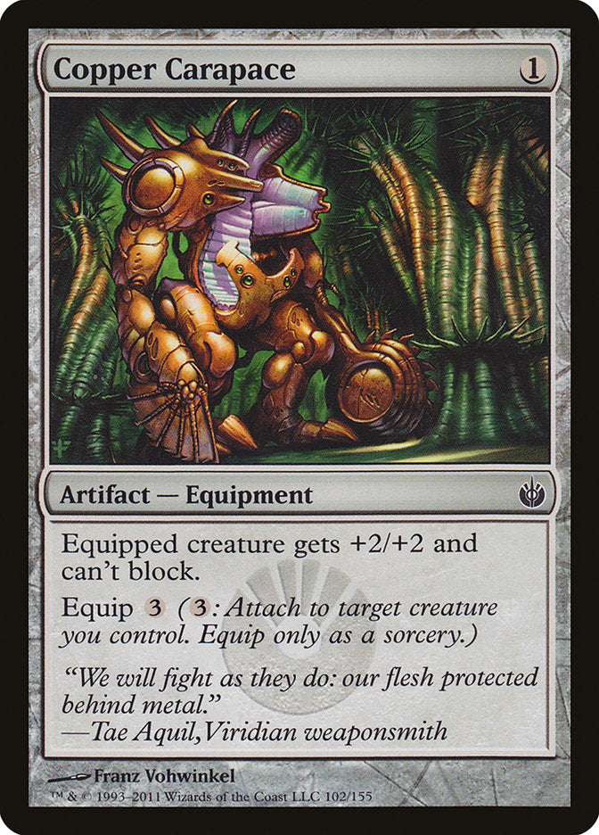 Copper Carapace [Mirrodin Besieged] | Dragon's Lair Comics and Fantasy Houston TX