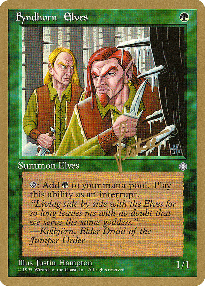 Fyndhorn Elves (Bertrand Lestree) [Pro Tour Collector Set] | Dragon's Lair Comics and Fantasy Houston TX