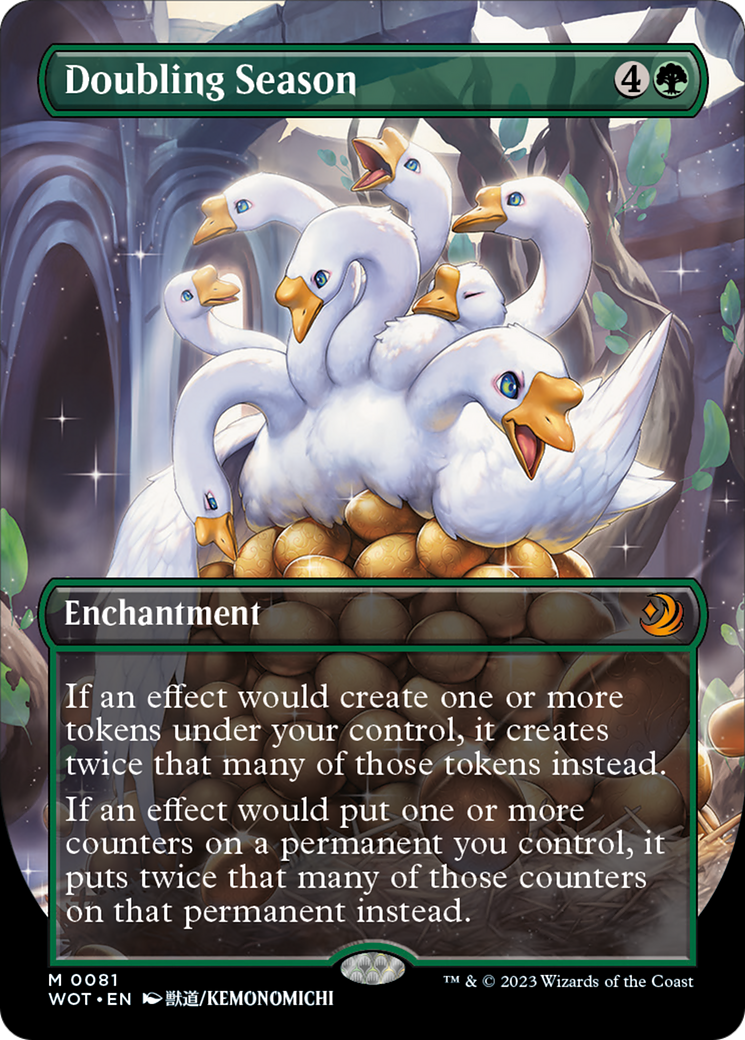 Doubling Season (Anime Borderless) [Wilds of Eldraine: Enchanting Tales] | Dragon's Lair Comics and Fantasy Houston TX