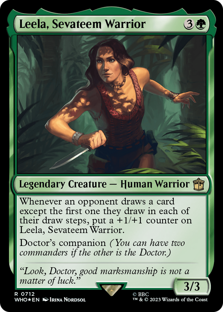 Leela, Sevateem Warrior (Surge Foil) [Doctor Who] | Dragon's Lair Comics and Fantasy Houston TX