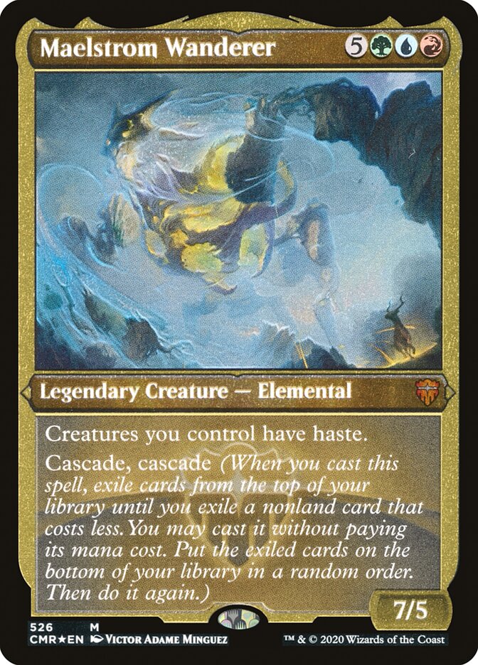 Maelstrom Wanderer (Etched) [Commander Legends] | Dragon's Lair Comics and Fantasy Houston TX