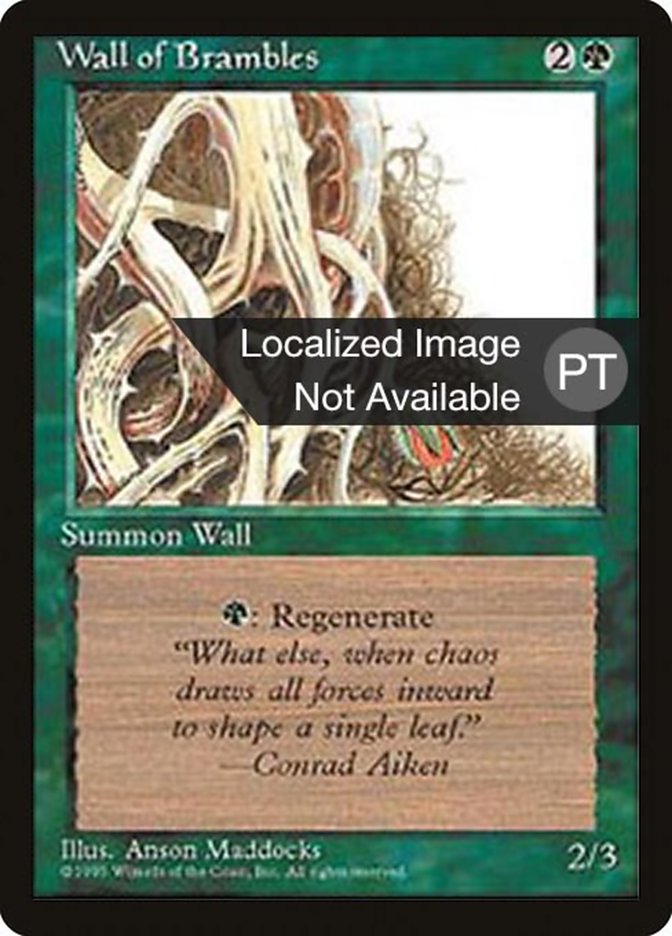 Wall of Brambles [Fourth Edition (Foreign Black Border)] | Dragon's Lair Comics and Fantasy Houston TX