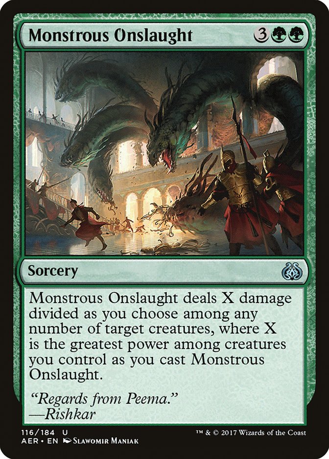 Monstrous Onslaught [Aether Revolt] | Dragon's Lair Comics and Fantasy Houston TX