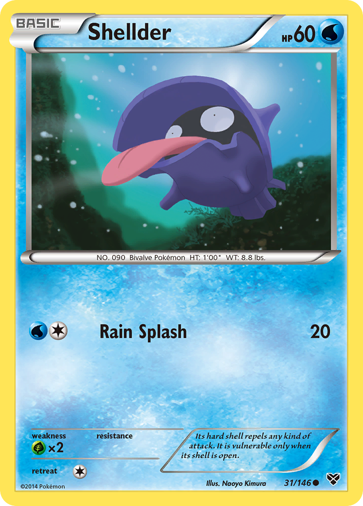 Shellder (31/146) [XY: Base Set] | Dragon's Lair Comics and Fantasy Houston TX