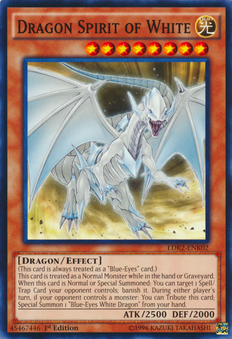 Dragon Spirit of White [LDK2-ENK02] Common | Dragon's Lair Comics and Fantasy Houston TX