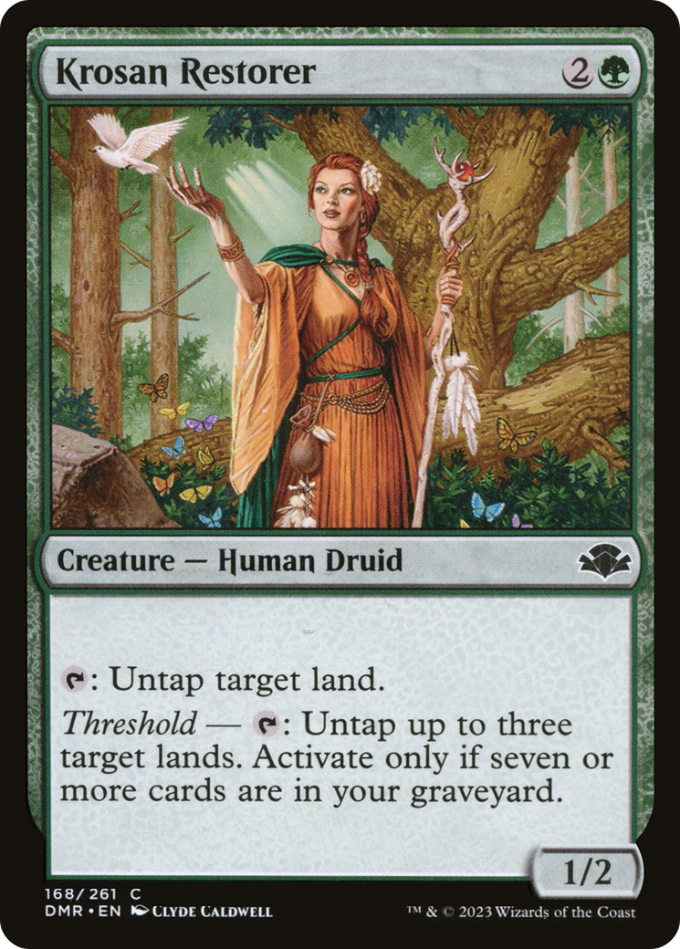 Krosan Restorer [Dominaria Remastered] | Dragon's Lair Comics and Fantasy Houston TX
