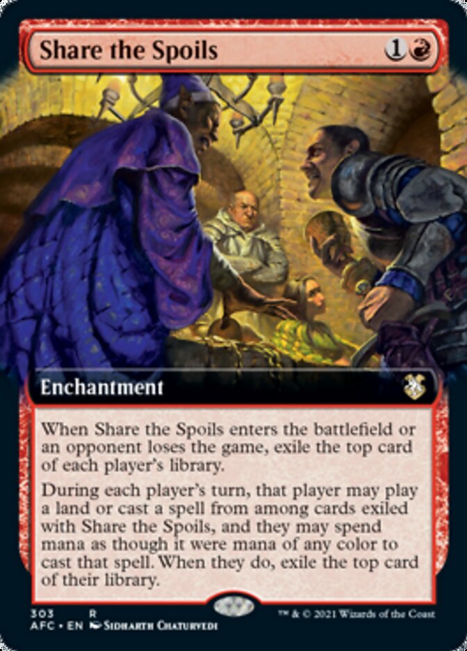 Share the Spoils (Extended Art) [Dungeons & Dragons: Adventures in the Forgotten Realms Commander] | Dragon's Lair Comics and Fantasy Houston TX