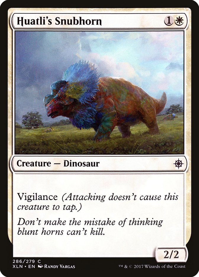 Huatli's Snubhorn [Ixalan] | Dragon's Lair Comics and Fantasy Houston TX