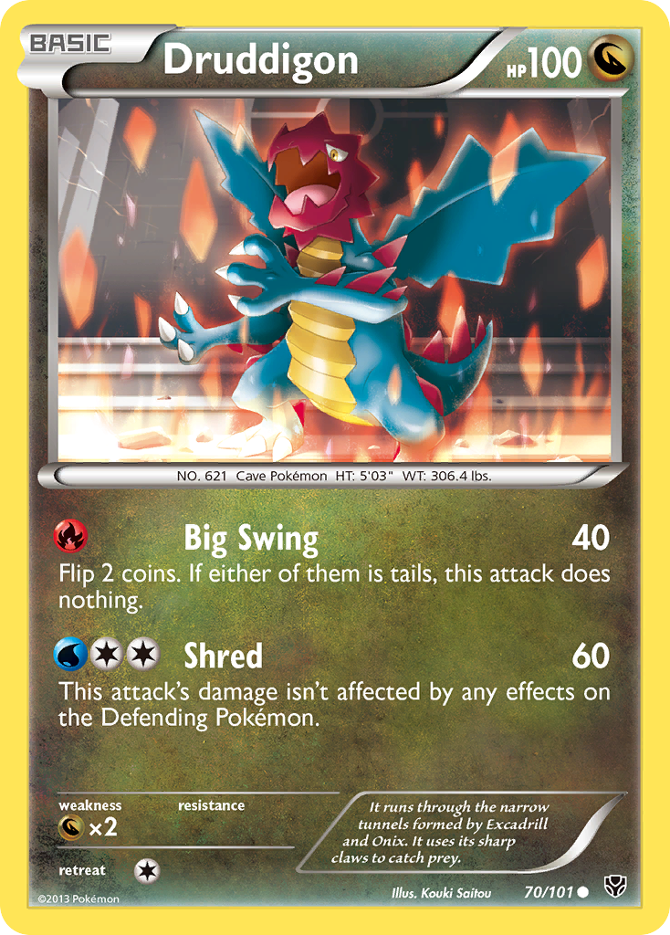 Druddigon (70/101) [Black & White: Plasma Blast] | Dragon's Lair Comics and Fantasy Houston TX