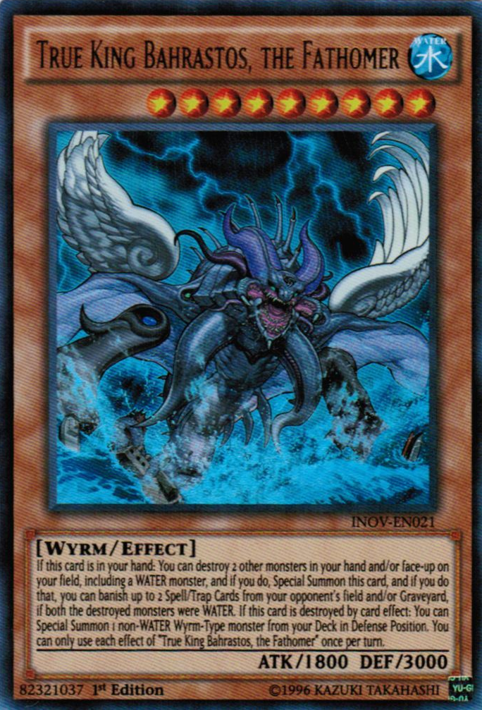 True King Bahrastos, the Fathomer [INOV-EN021] Ultra Rare | Dragon's Lair Comics and Fantasy Houston TX