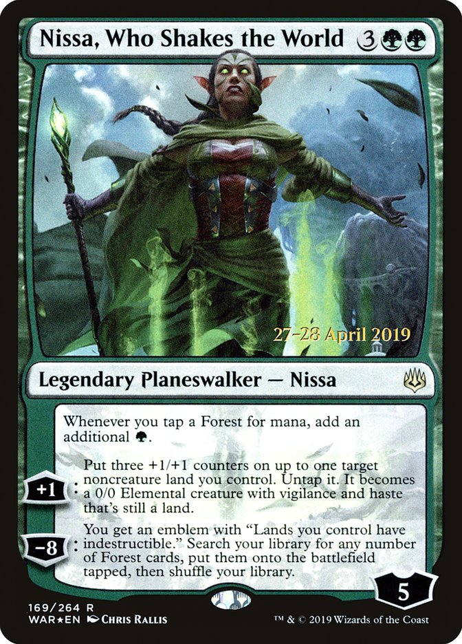 Nissa, Who Shakes the World [War of the Spark Prerelease Promos] | Dragon's Lair Comics and Fantasy Houston TX
