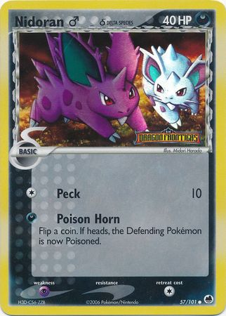 Nidoran (57/101) (Male) (Delta Species) (Stamped) [EX: Dragon Frontiers] | Dragon's Lair Comics and Fantasy Houston TX