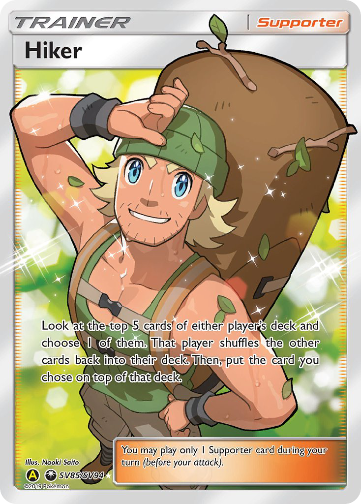 Hiker (SV85/SV94) [Sun & Moon: Hidden Fates - Shiny Vault] | Dragon's Lair Comics and Fantasy Houston TX