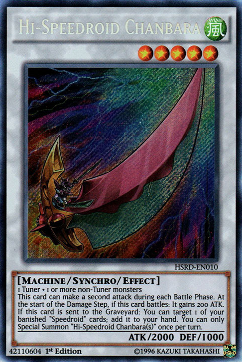 Hi-Speedroid Chanbara [HSRD-EN010] Secret Rare | Dragon's Lair Comics and Fantasy Houston TX