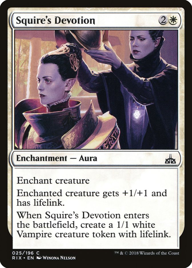 Squire's Devotion [Rivals of Ixalan] | Dragon's Lair Comics and Fantasy Houston TX