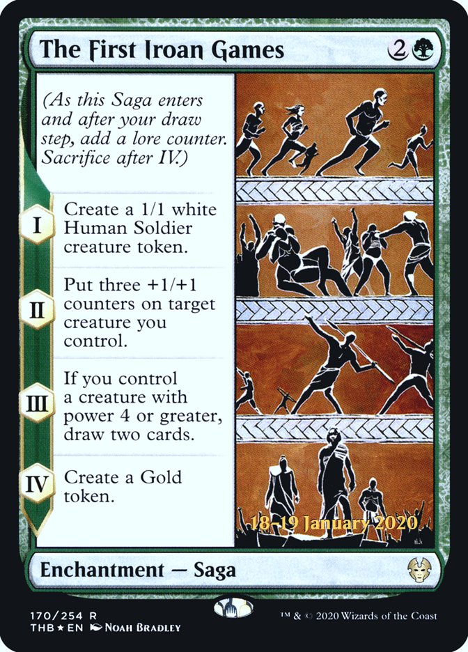 The First Iroan Games [Theros Beyond Death Prerelease Promos] | Dragon's Lair Comics and Fantasy Houston TX