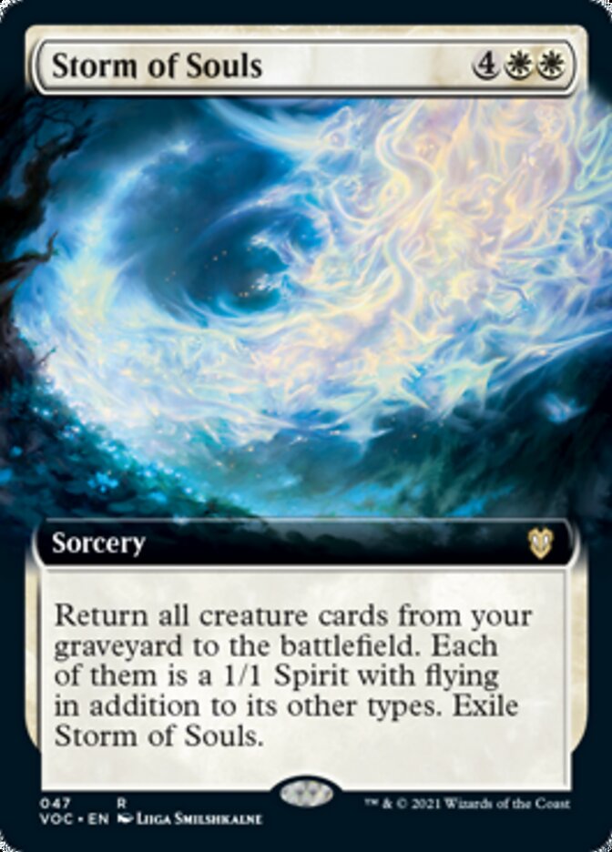 Storm of Souls (Extended Art) [Innistrad: Crimson Vow Commander] | Dragon's Lair Comics and Fantasy Houston TX