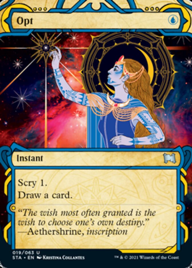 Opt (Foil Etched) [Strixhaven: School of Mages Mystical Archive] | Dragon's Lair Comics and Fantasy Houston TX