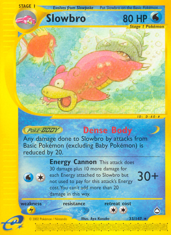 Slowbro (33/147) [Aquapolis] | Dragon's Lair Comics and Fantasy Houston TX