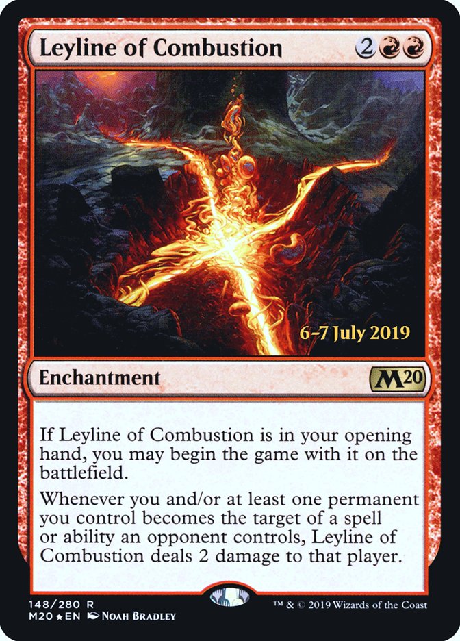Leyline of Combustion [Core Set 2020 Prerelease Promos] | Dragon's Lair Comics and Fantasy Houston TX