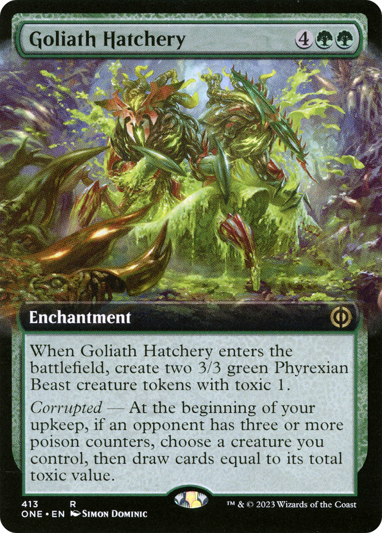 Goliath Hatchery (Extended Art) [Phyrexia: All Will Be One] | Dragon's Lair Comics and Fantasy Houston TX