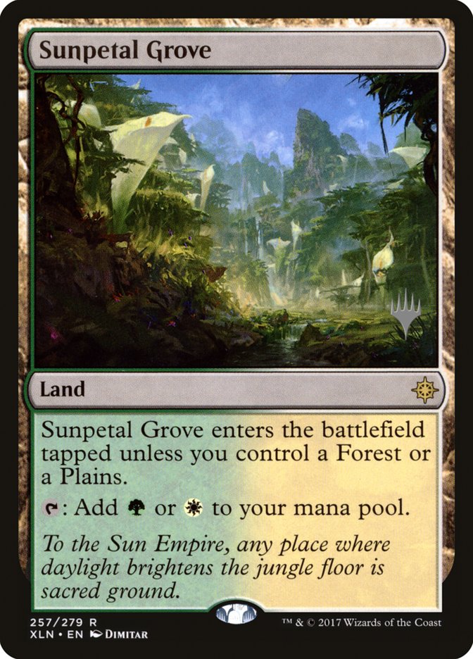 Sunpetal Grove (Promo Pack) [Ixalan Promos] | Dragon's Lair Comics and Fantasy Houston TX