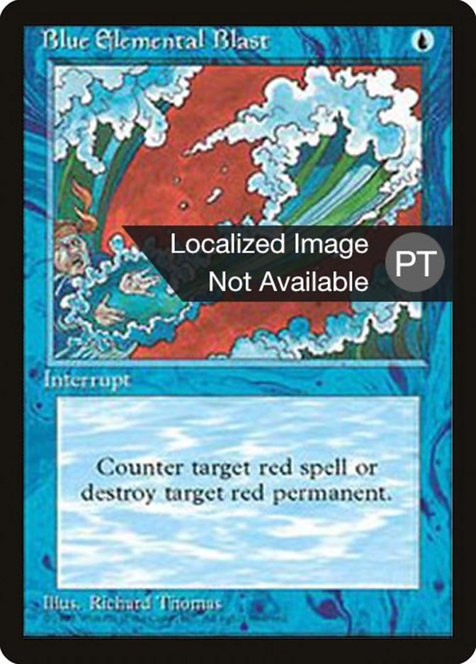Blue Elemental Blast [Fourth Edition (Foreign Black Border)] | Dragon's Lair Comics and Fantasy Houston TX