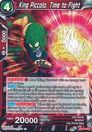 King Piccolo, Time to Fight (BT12-018) [Vicious Rejuvenation] | Dragon's Lair Comics and Fantasy Houston TX