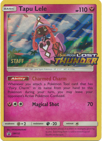 Tapu Lele (SM152) (Staff Prerelease Promo) [Sun & Moon: Black Star Promos] | Dragon's Lair Comics and Fantasy Houston TX
