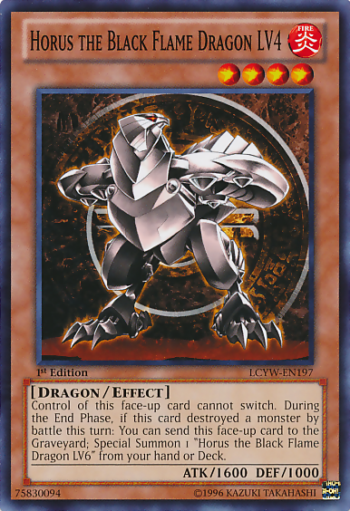 Horus the Black Flame Dragon LV4 [LCYW-EN197] Common | Dragon's Lair Comics and Fantasy Houston TX