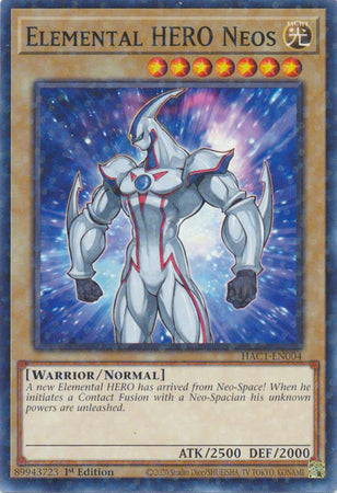 Elemental HERO Neos (Duel Terminal) [HAC1-EN004] Parallel Rare | Dragon's Lair Comics and Fantasy Houston TX