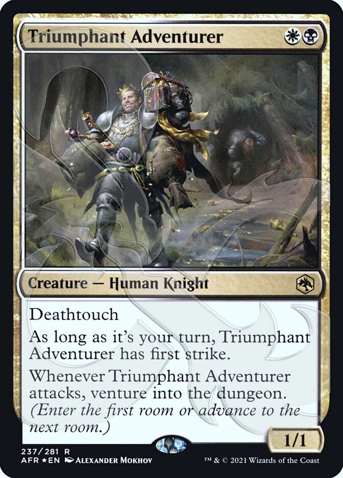 Triumphant Adventurer (Ampersand Promo) [Dungeons & Dragons: Adventures in the Forgotten Realms Promos] | Dragon's Lair Comics and Fantasy Houston TX