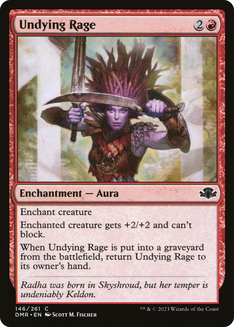 Undying Rage [Dominaria Remastered] | Dragon's Lair Comics and Fantasy Houston TX