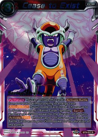 Cease to Exist (BT9-017) [Universal Onslaught Prerelease Promos] | Dragon's Lair Comics and Fantasy Houston TX