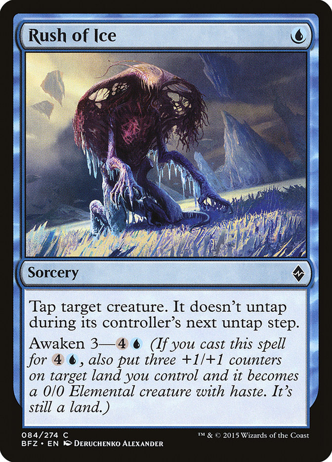 Rush of Ice [Battle for Zendikar] | Dragon's Lair Comics and Fantasy Houston TX