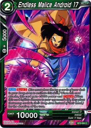 Endless Malice Android 17 (BT5-064) [Miraculous Revival] | Dragon's Lair Comics and Fantasy Houston TX