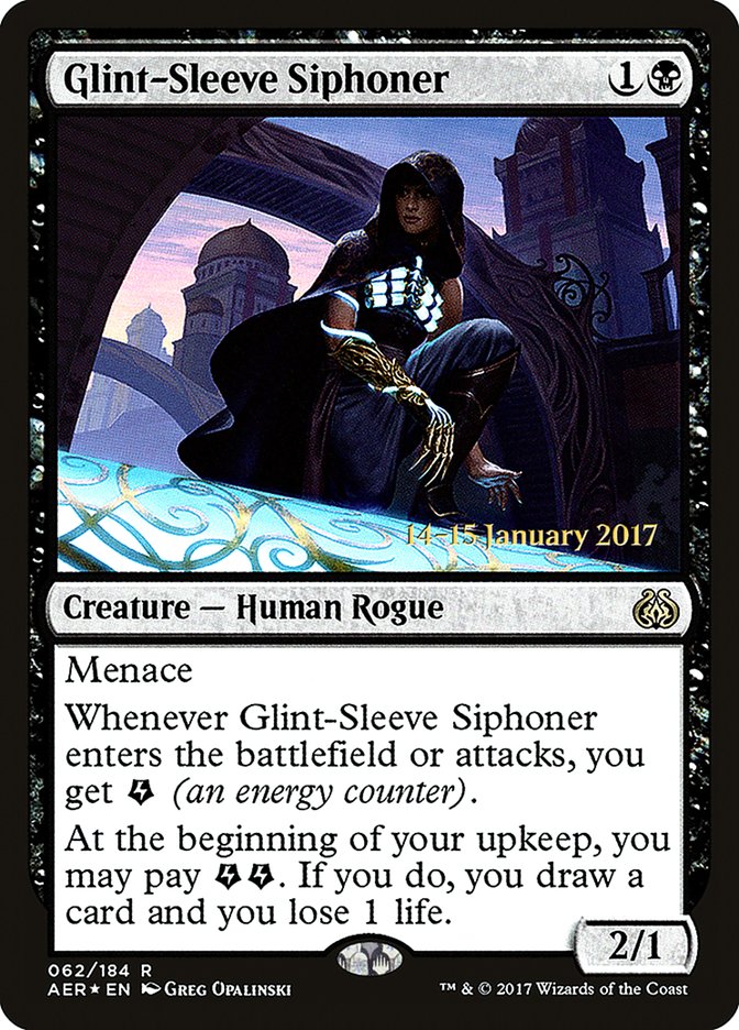 Glint-Sleeve Siphoner [Aether Revolt Prerelease Promos] | Dragon's Lair Comics and Fantasy Houston TX