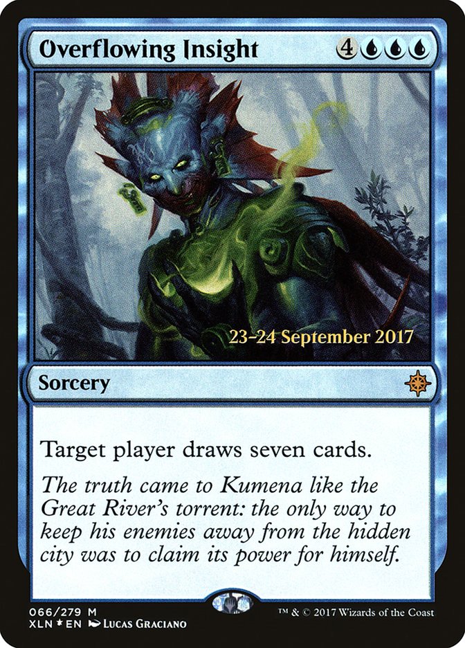 Overflowing Insight [Ixalan Prerelease Promos] | Dragon's Lair Comics and Fantasy Houston TX