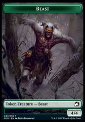 Beast (008) // Spider Double-Sided Token [Innistrad: Midnight Hunt Tokens] | Dragon's Lair Comics and Fantasy Houston TX