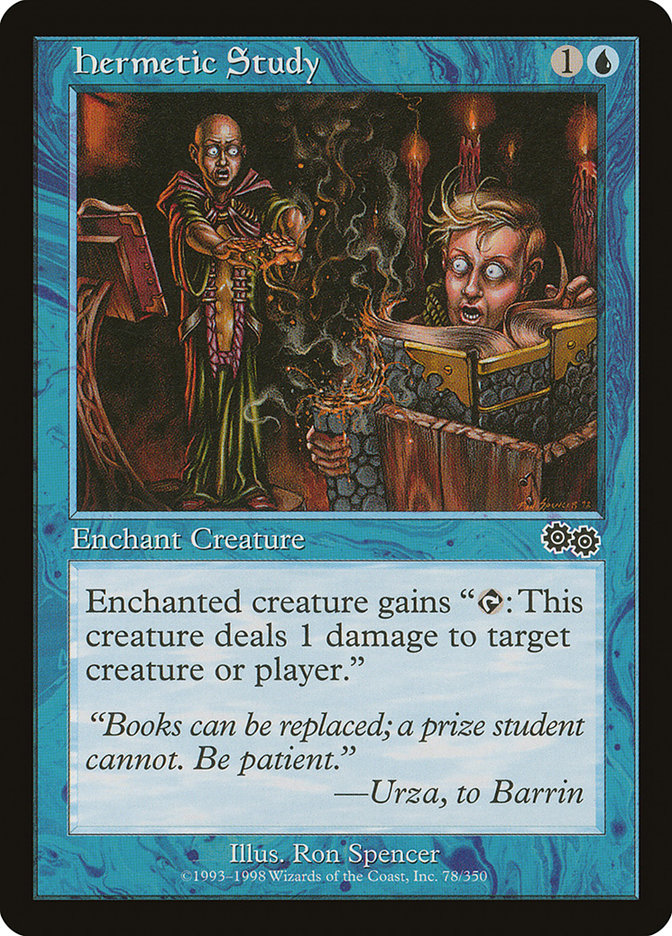 Hermetic Study [Urza's Saga] | Dragon's Lair Comics and Fantasy Houston TX