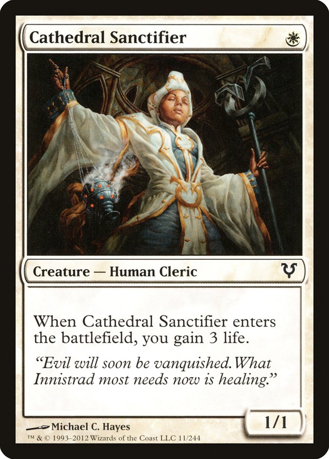 Cathedral Sanctifier [Avacyn Restored] | Dragon's Lair Comics and Fantasy Houston TX