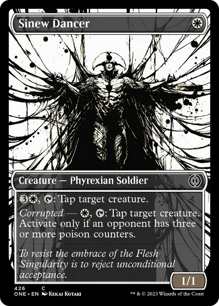 Sinew Dancer (Showcase Ichor Step-and-Compleat Foil) [Phyrexia: All Will Be One] | Dragon's Lair Comics and Fantasy Houston TX